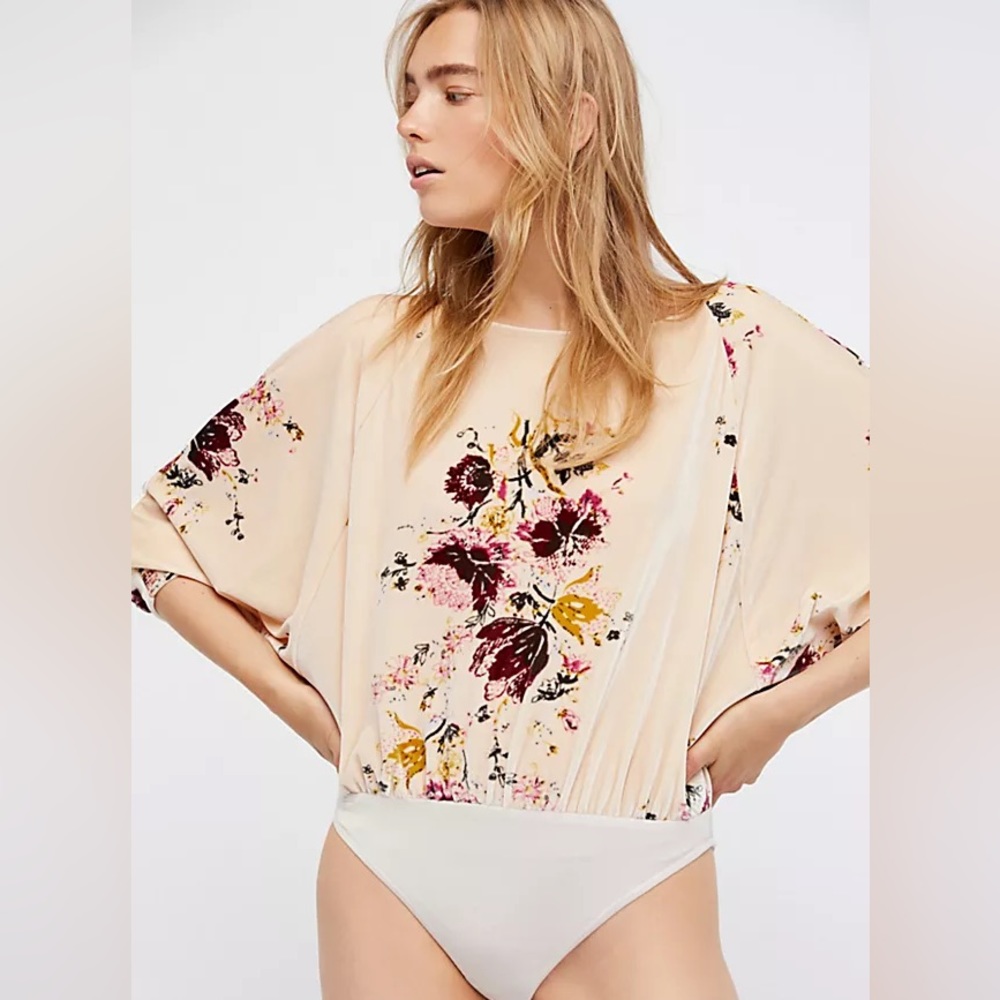 Free People Velvet Slouchy Babe Bodysuit